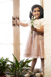 Classic Pink Checks Smocked Dress