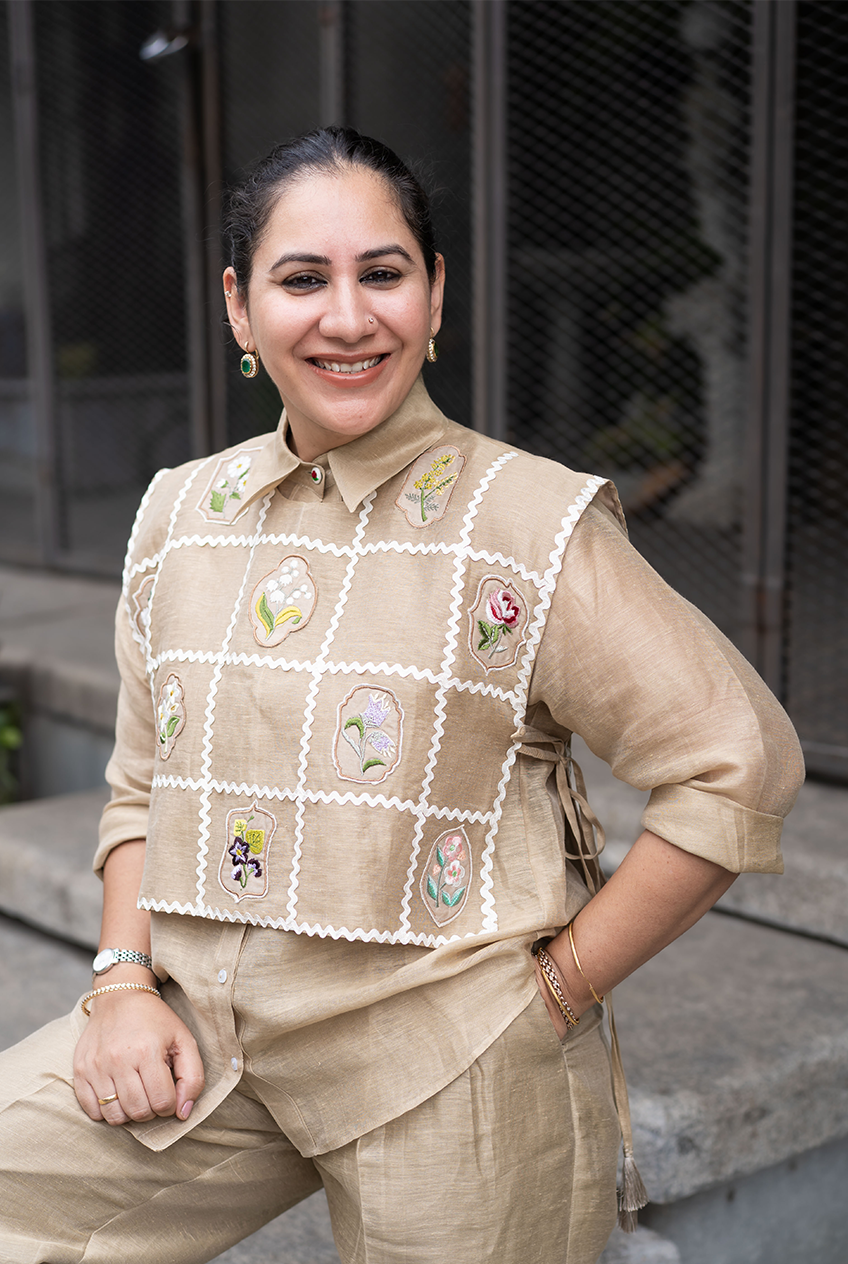 Silk Linen Bib Set