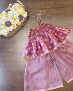 Load image into Gallery viewer, Festive Polka &amp; Checks Set- wine red
