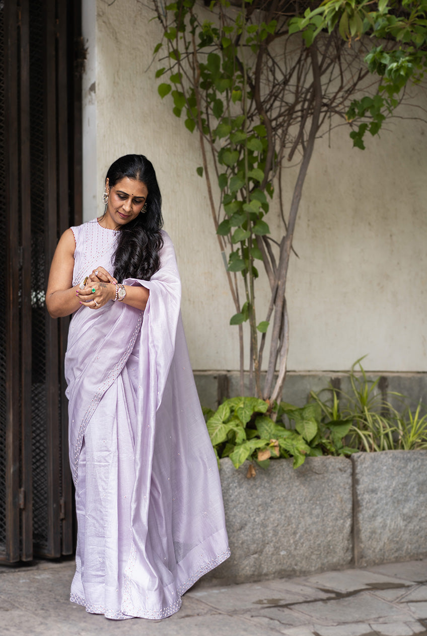 Lavender Earl Grey Tea Sari
