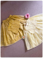 Load image into Gallery viewer, The Jamdani Weave Lehenga set- Custard yellow
