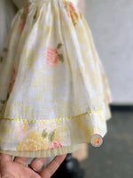 Load image into Gallery viewer, Cross stitch sweetheart dress- Custard Yellow
