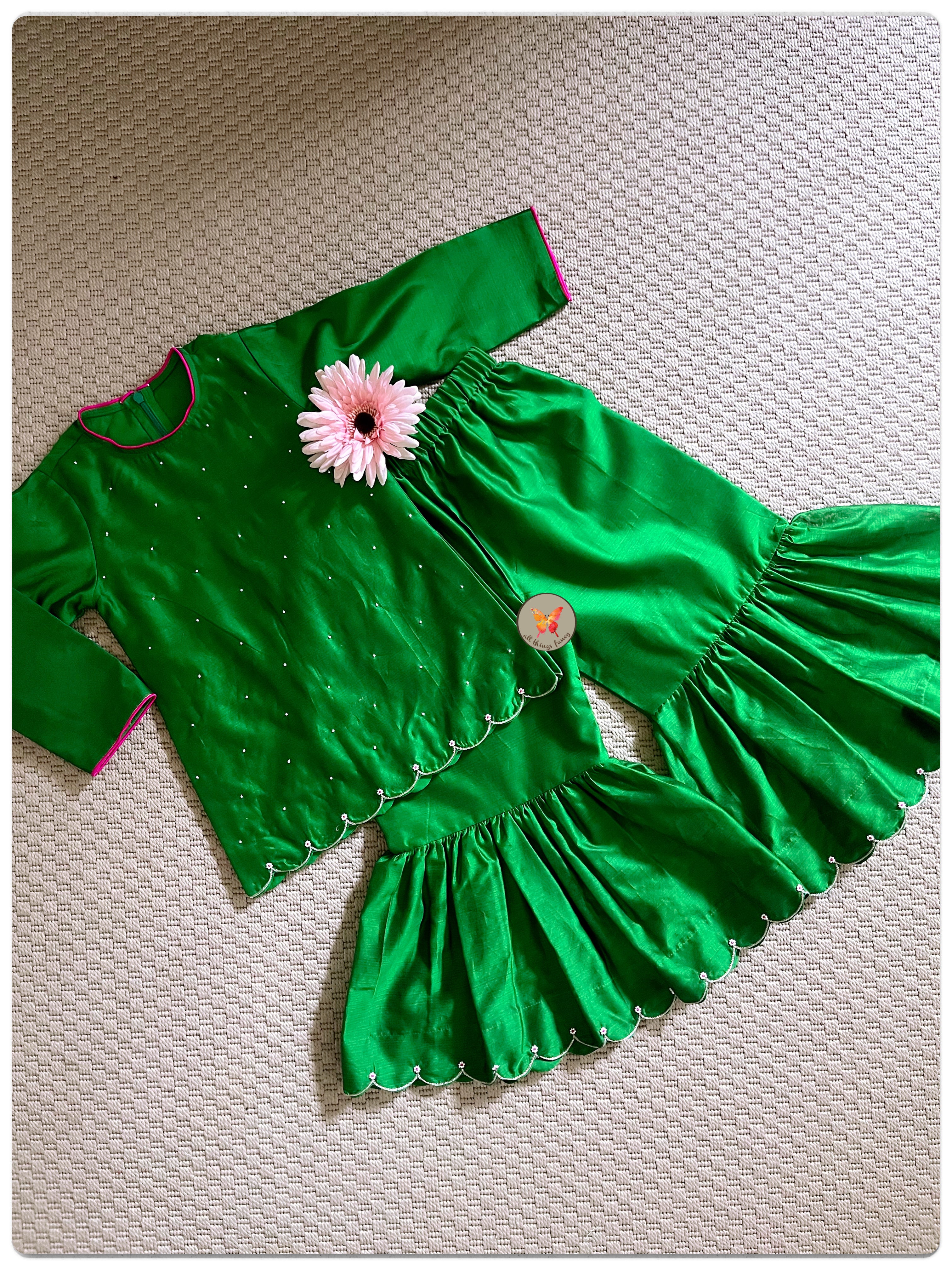 Hara Panna Sharara Set