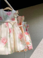 Load image into Gallery viewer, Floral Symphony Pearl Dress- Rose
