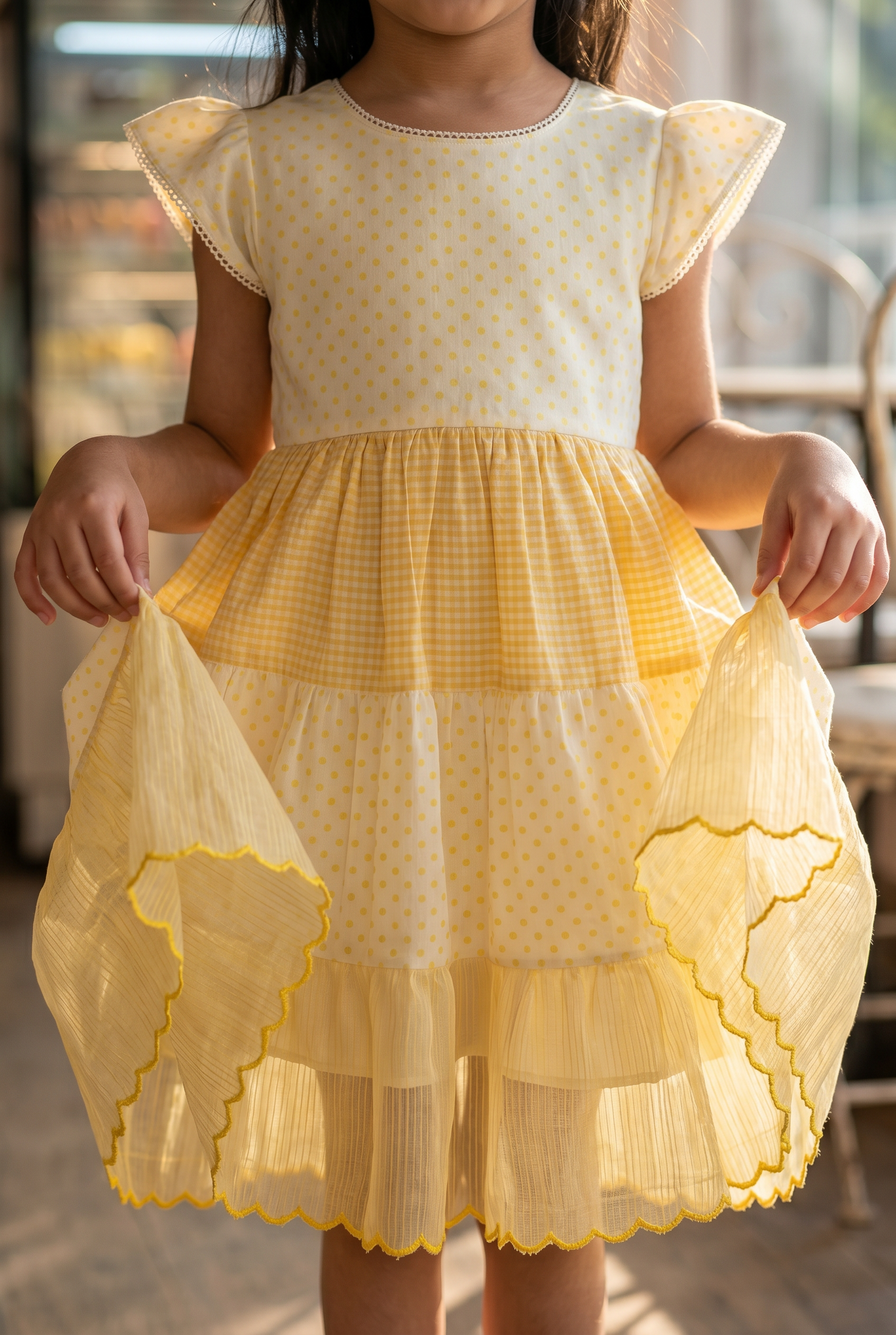 Mango Tiered Dress