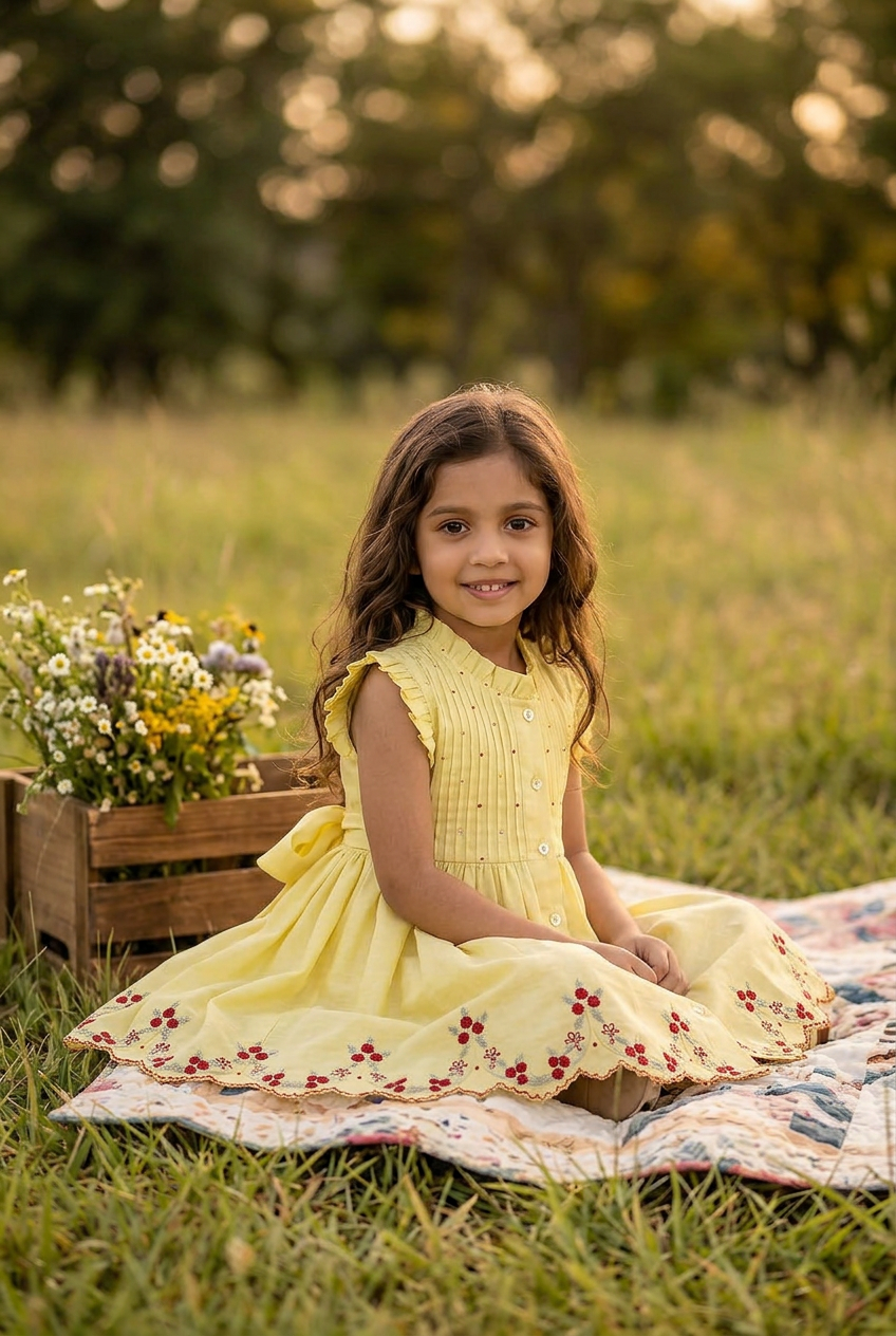 Urvi Dress Custard