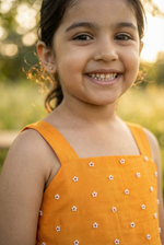 Load image into Gallery viewer, Noodle Strap Dress- Narangi
