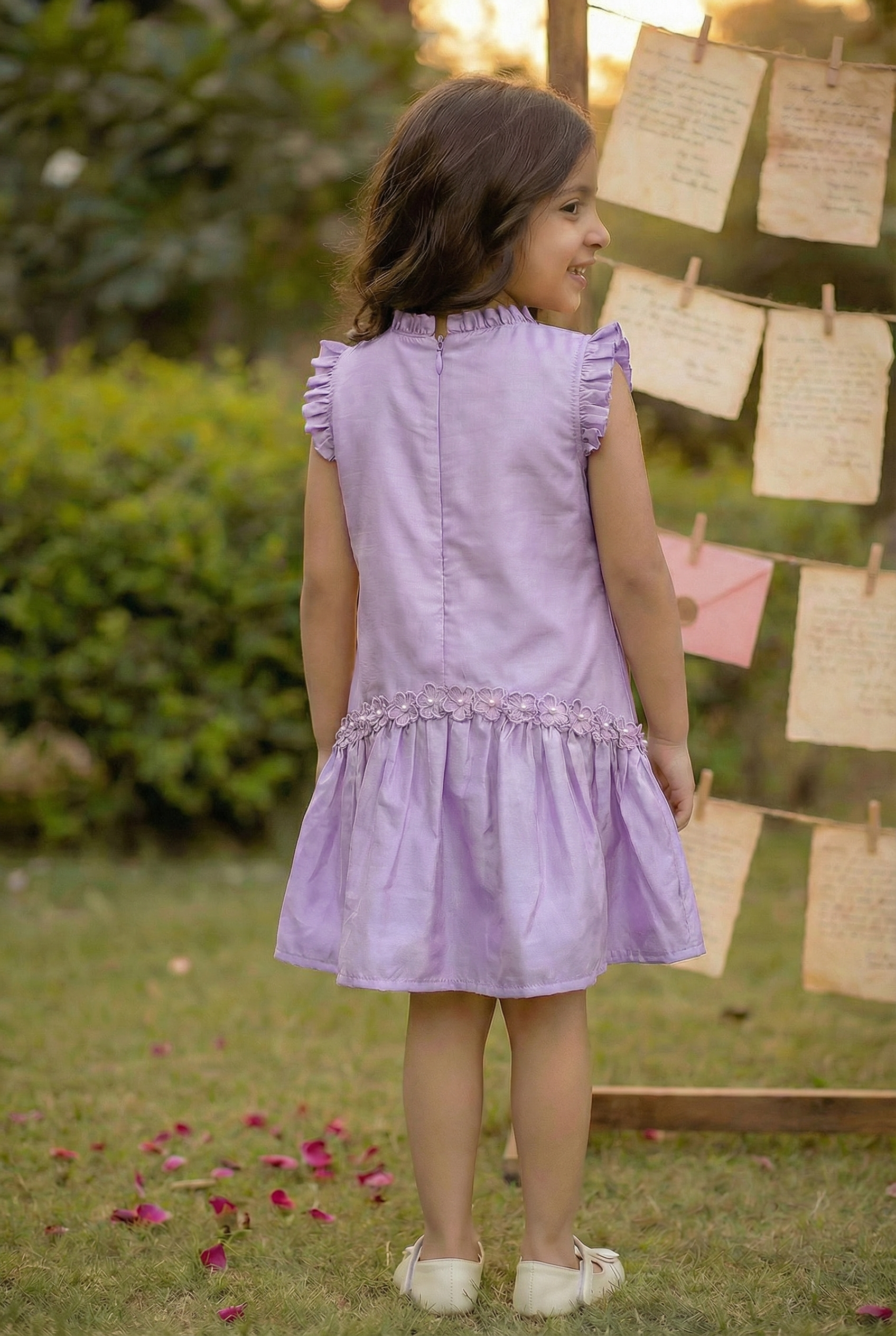 Heirloom Pearl- Lavender Fields dress