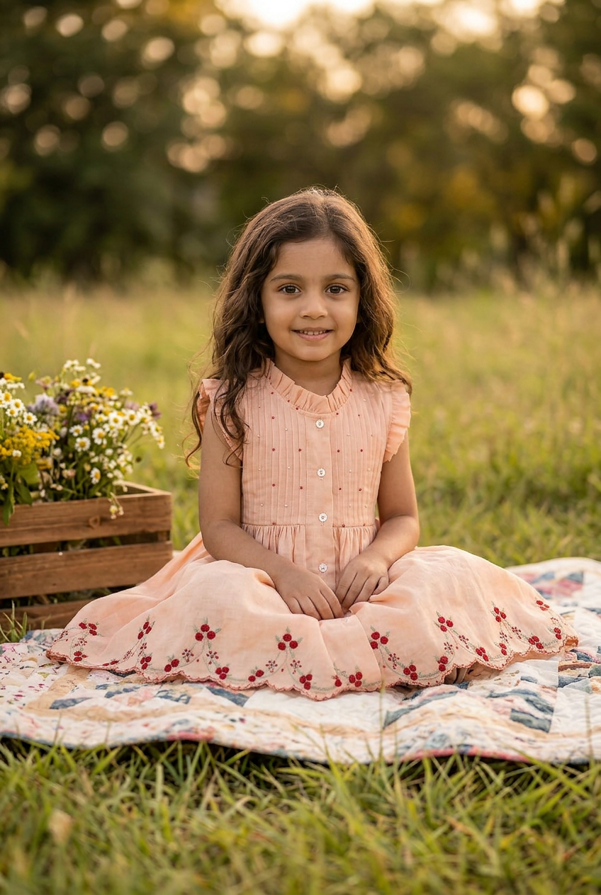 Urvi Dress peach