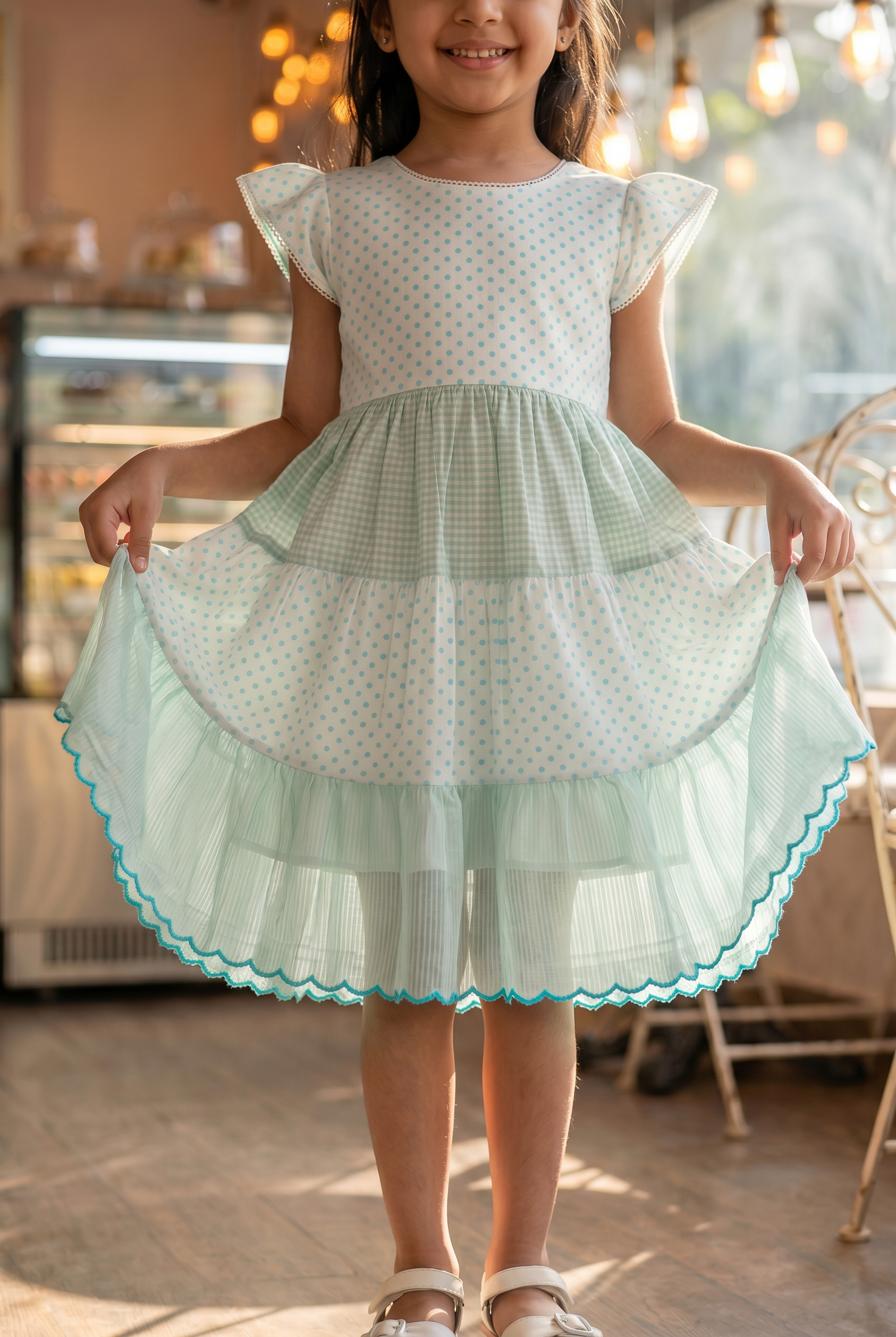 Sky Tiered Dress