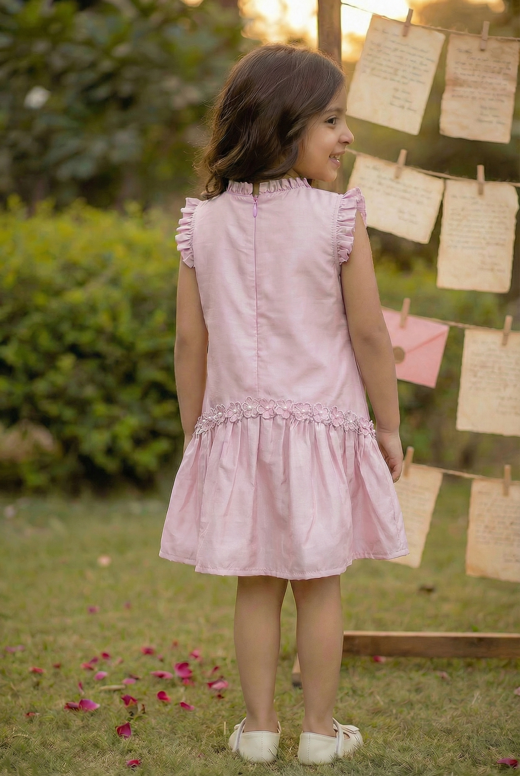 Heirloom Pearl- Blush dress