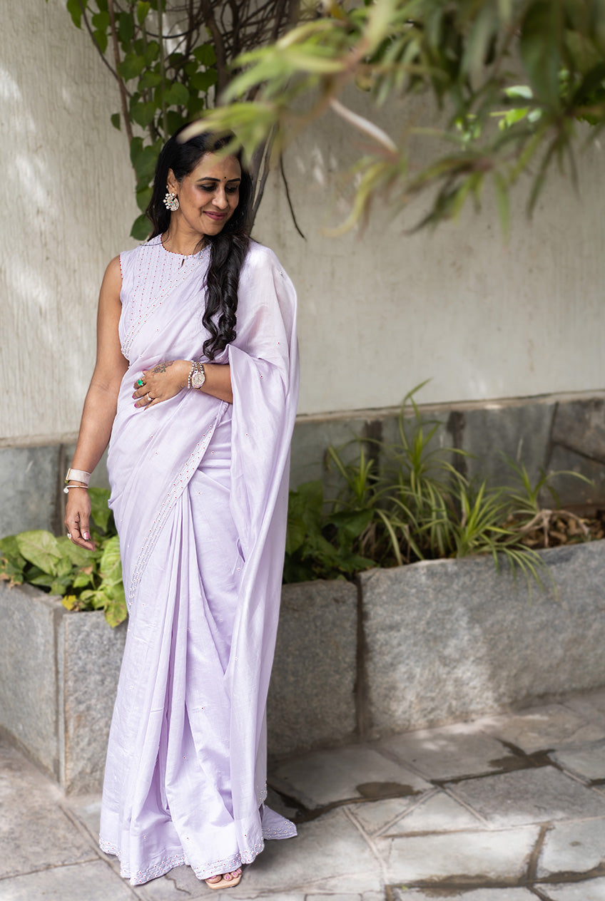 Lavender Earl Grey Tea Sari