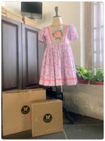 Load image into Gallery viewer, Rose Schiffly dress- Lavender
