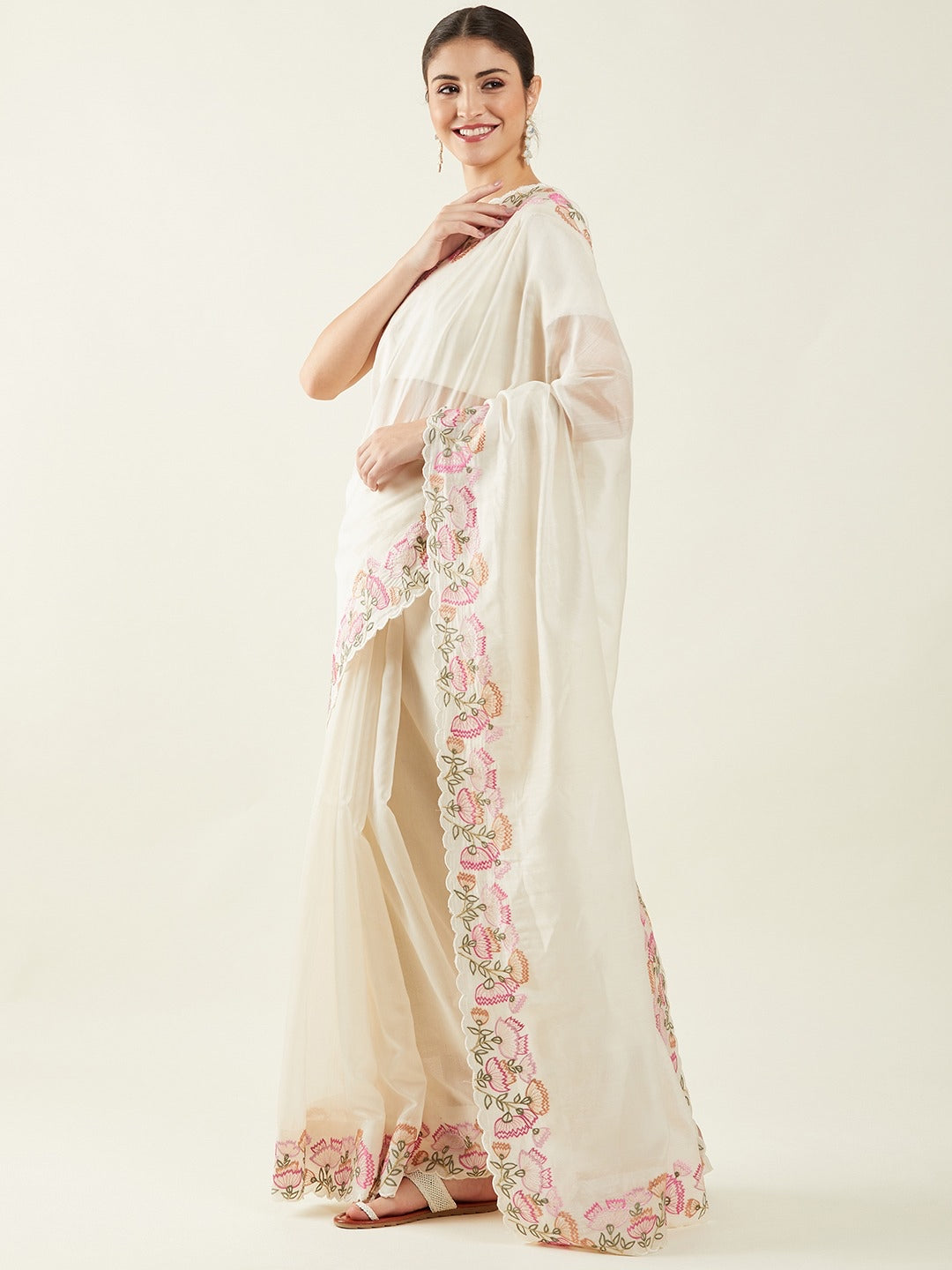 Gulnaar| Carnation Saree