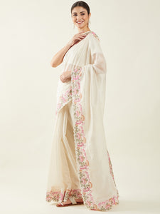 Gulnaar| Carnation Saree