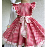 Load image into Gallery viewer, Little checks &amp; polka dress
