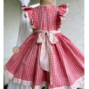 Little checks & polka dress