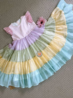 Load image into Gallery viewer, Multi checks tiered dress
