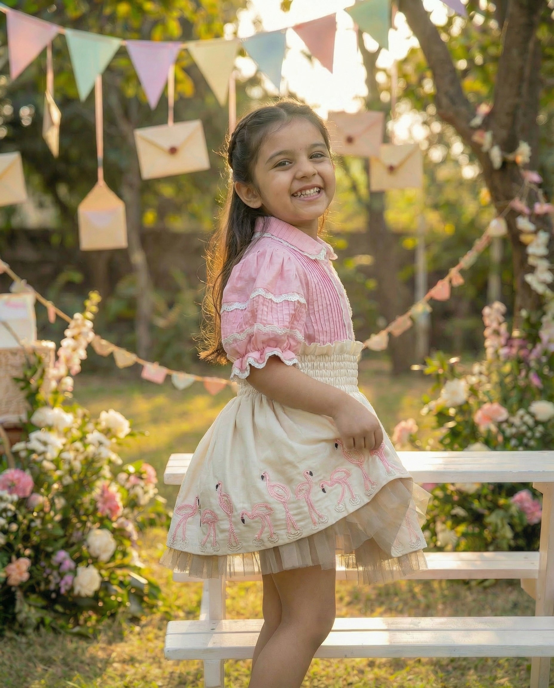 Dancing Flamingos Set dress