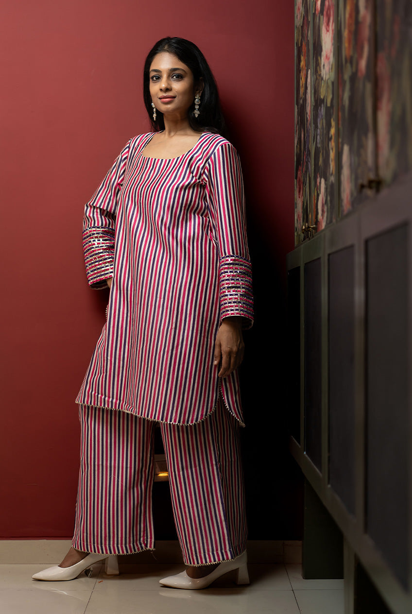 Sheesha wala Kurta set- Modern