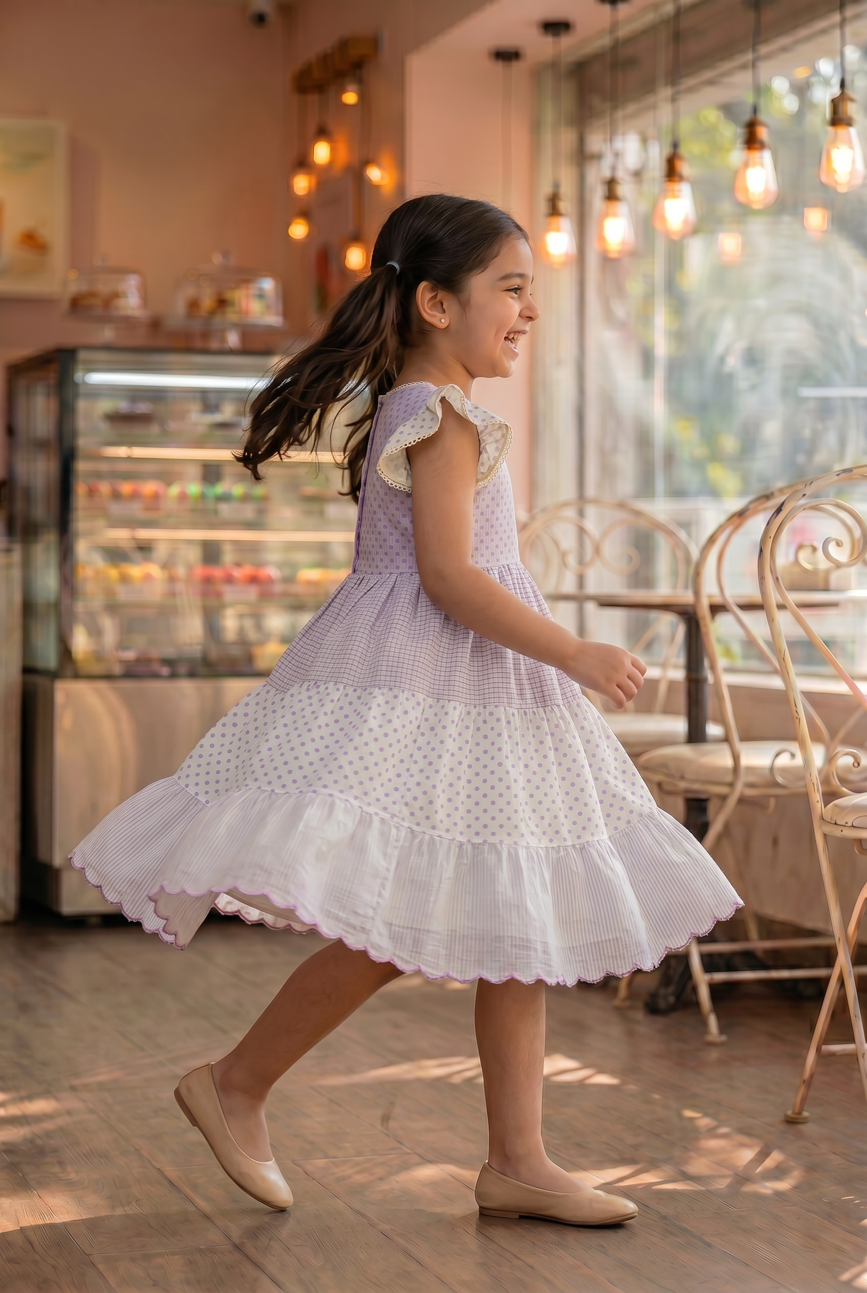 Lavender Tiered Dress