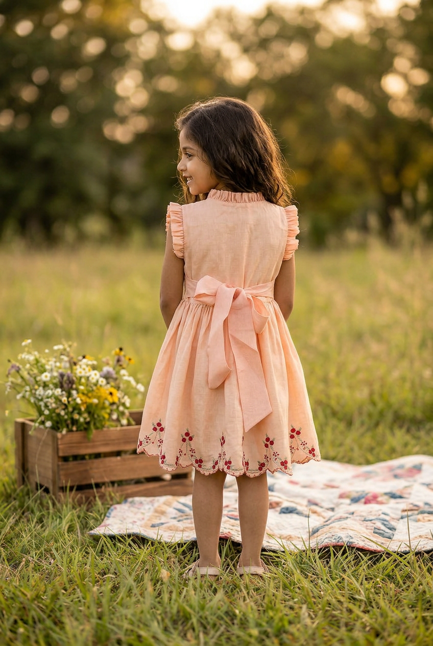 Urvi Dress peach