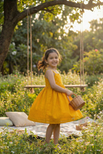 Load image into Gallery viewer, Noodle Strap Dress- Yellow
