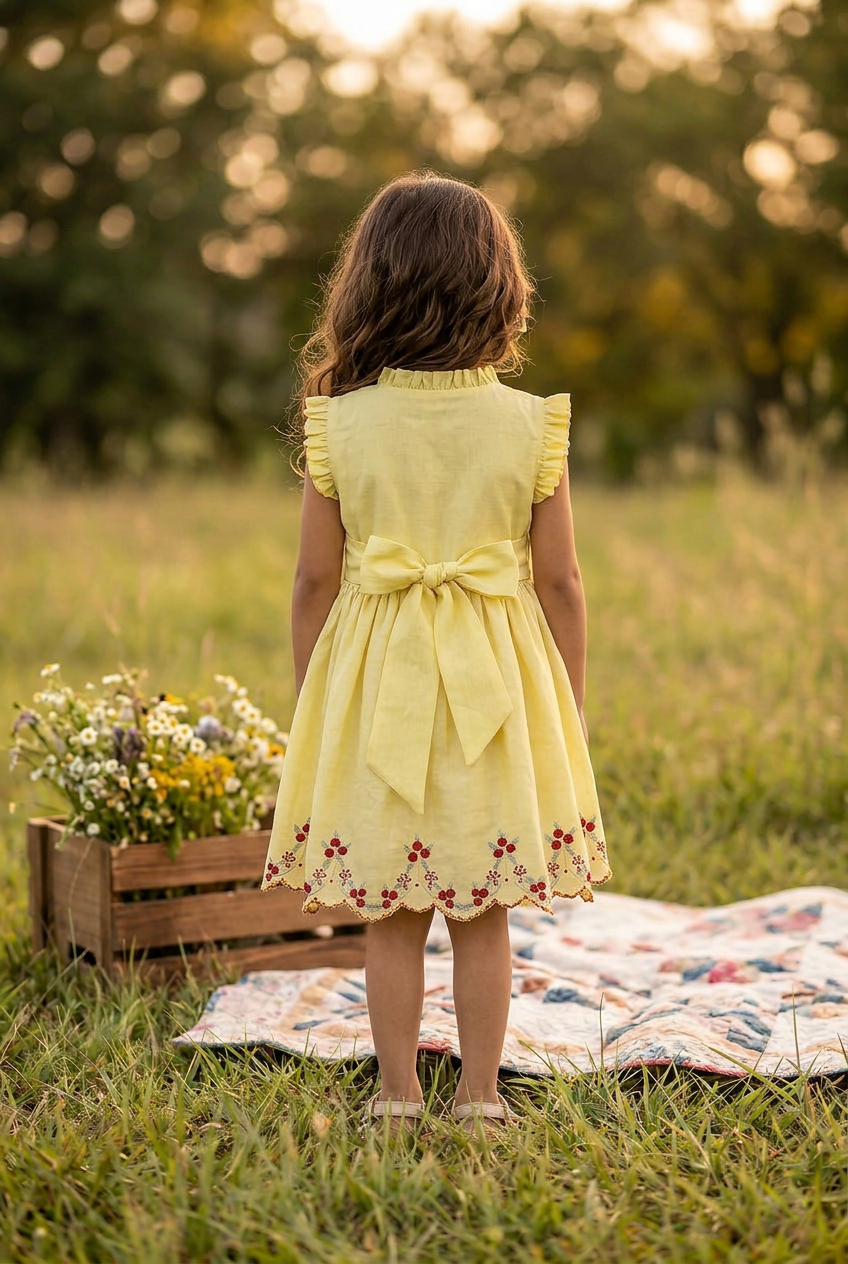 Urvi Dress Custard