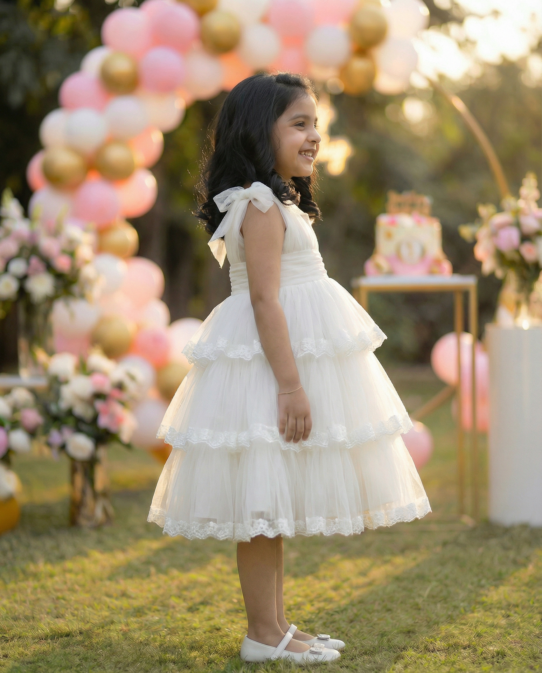 Cloud step dress