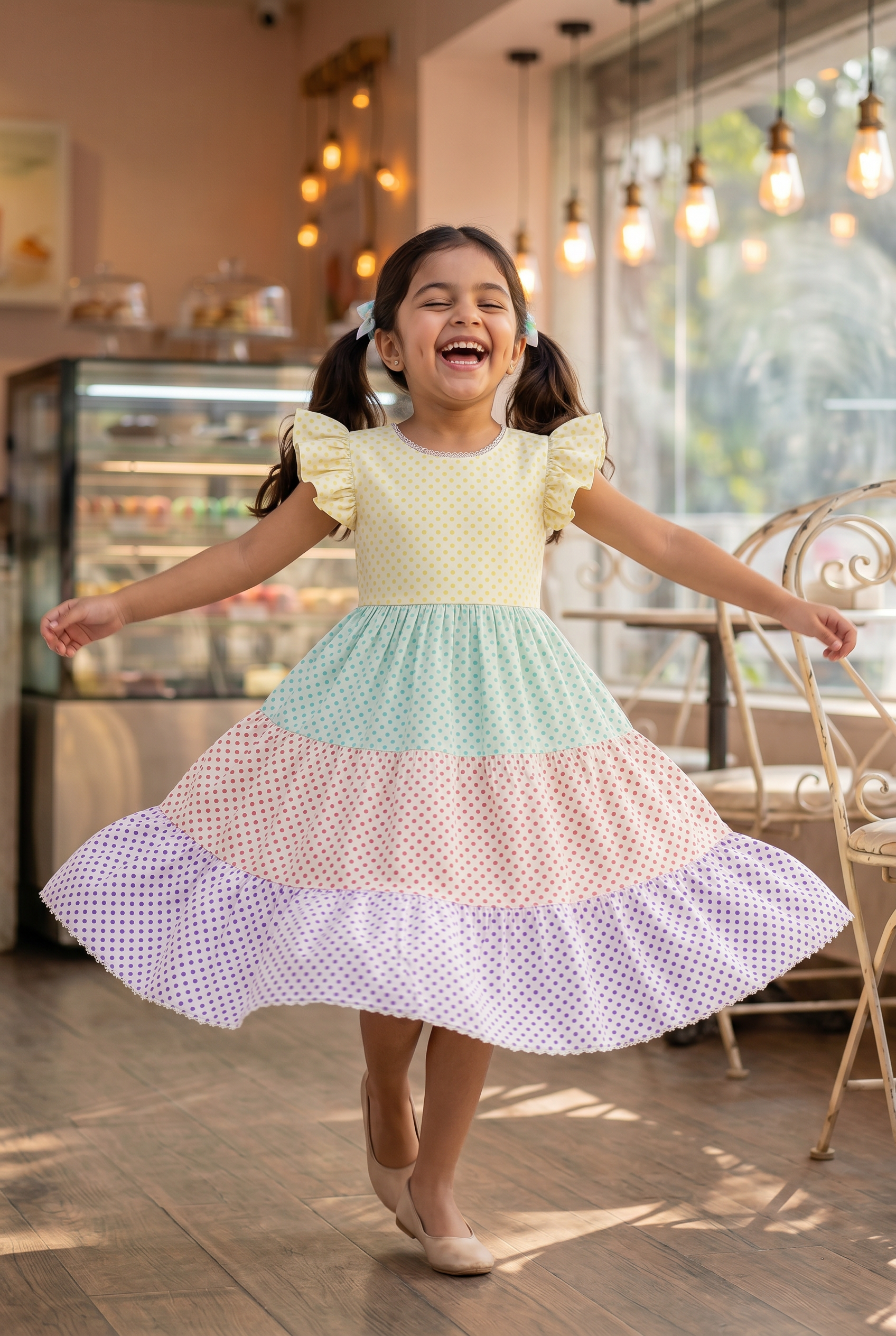 The Polka Multi Tiered Dress