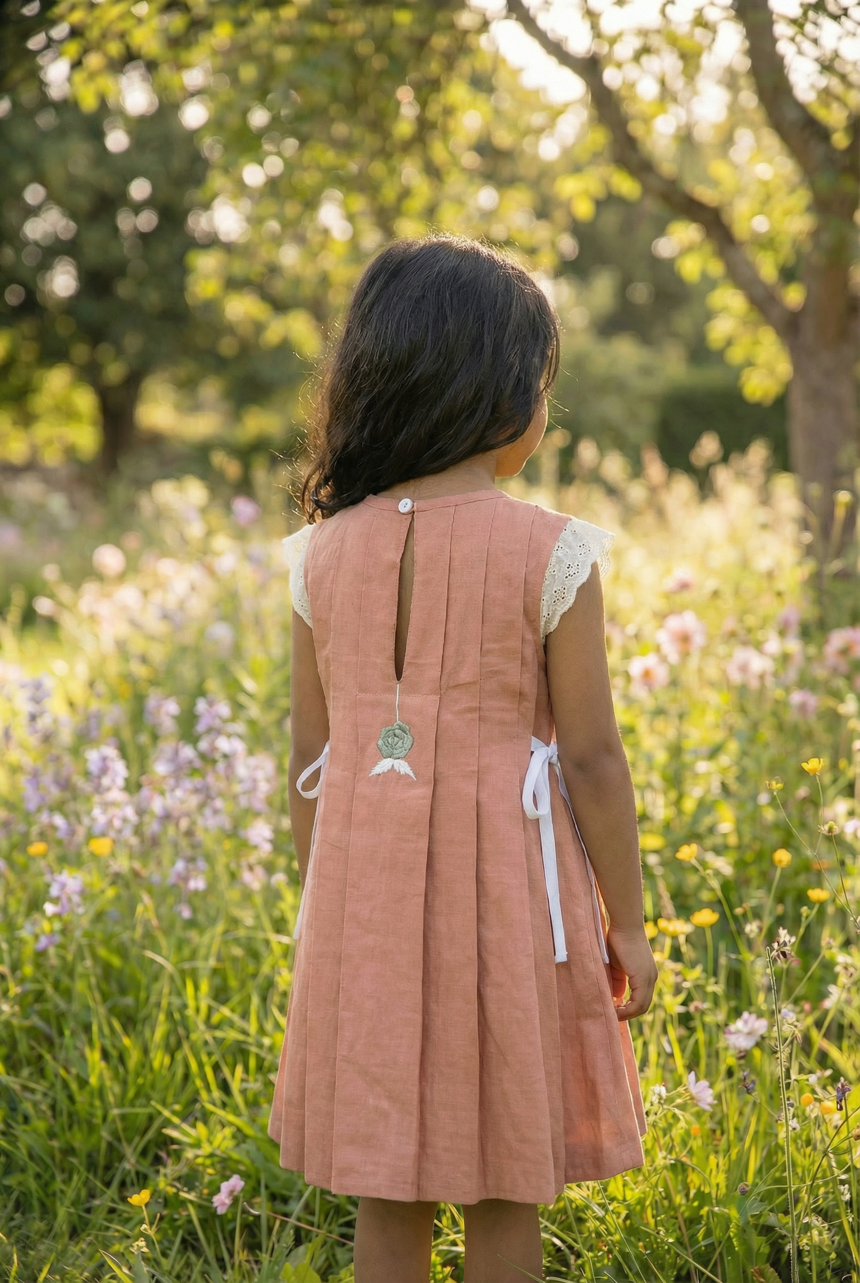 Box pleat tunic- Musk