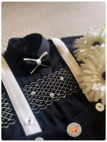 Load image into Gallery viewer, The Black Beauty Handsmocked Set
