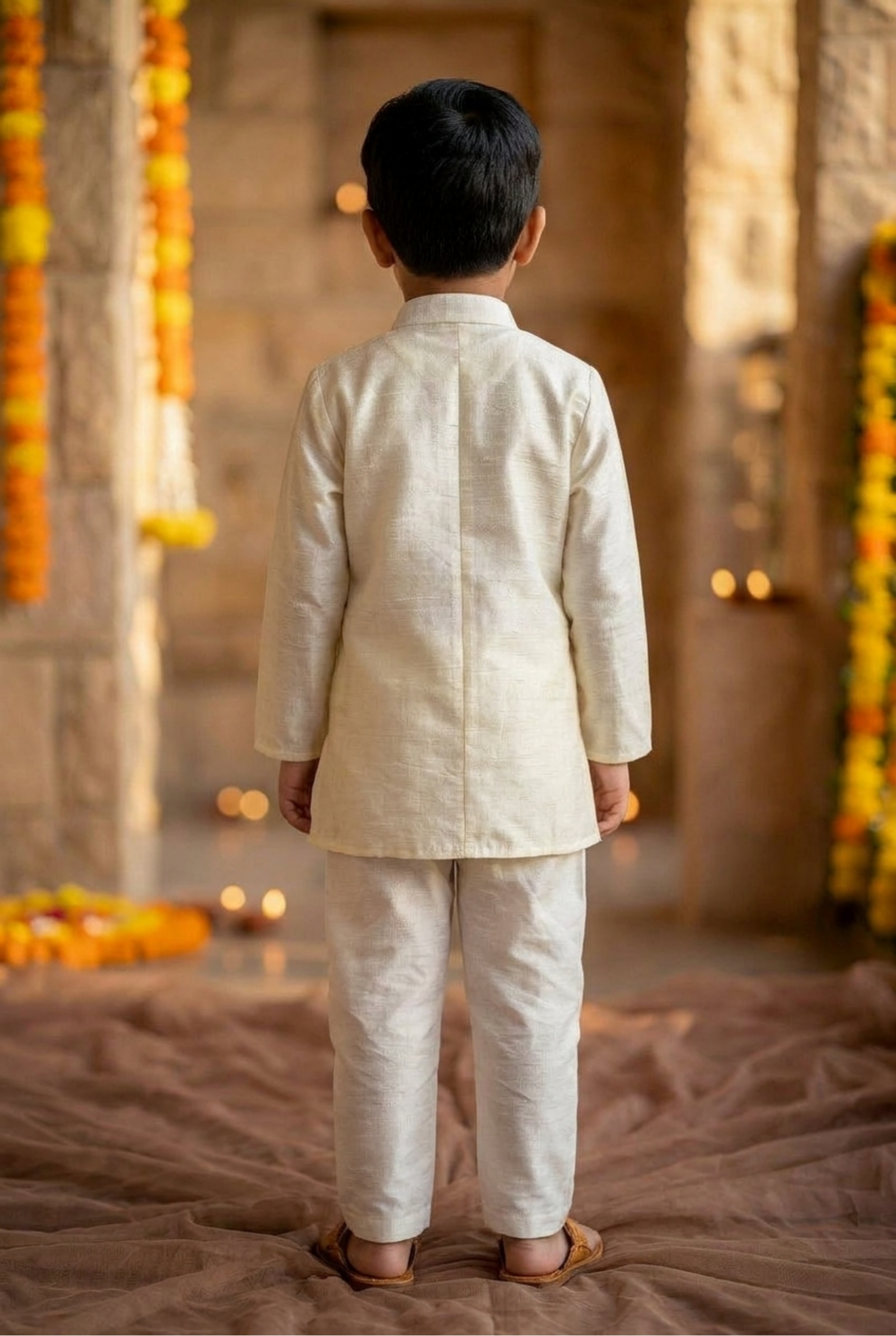 Chotte Nawab Set with “Tulip Embroidery”