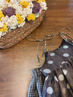 Load image into Gallery viewer, Festive Polka &amp; Checks set- Charcoal
