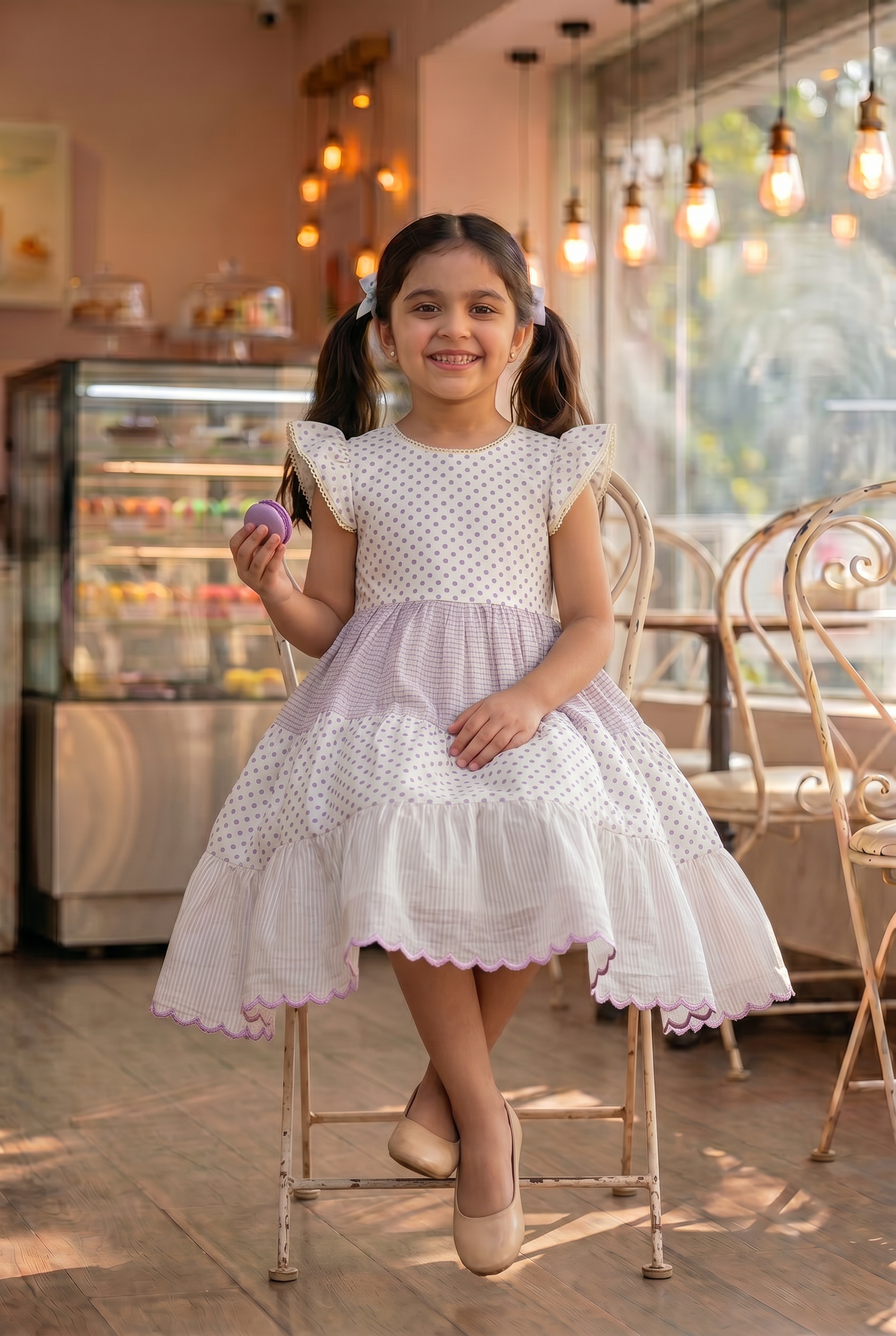 Lavender Tiered Dress