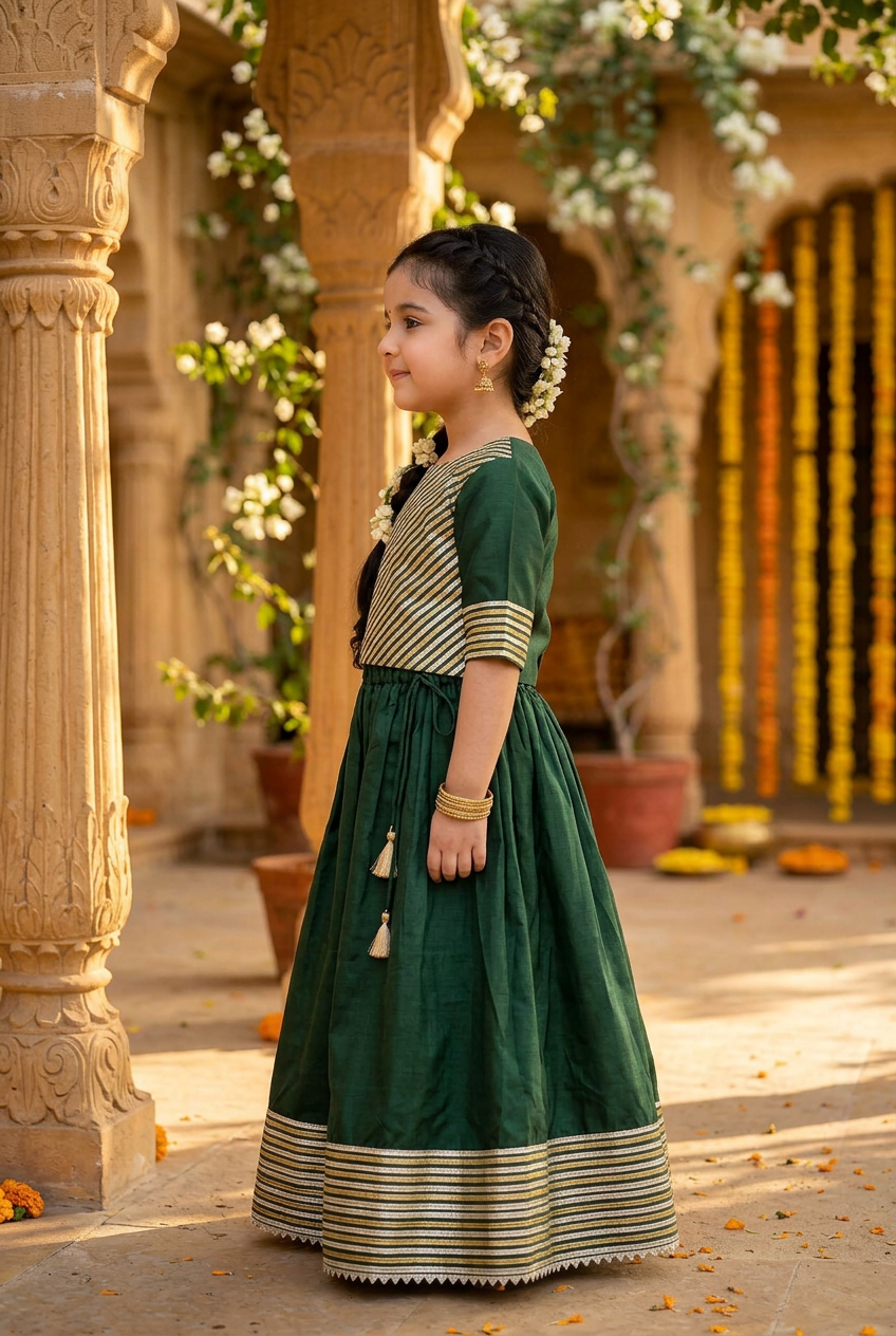 Hara Gota Lehenga