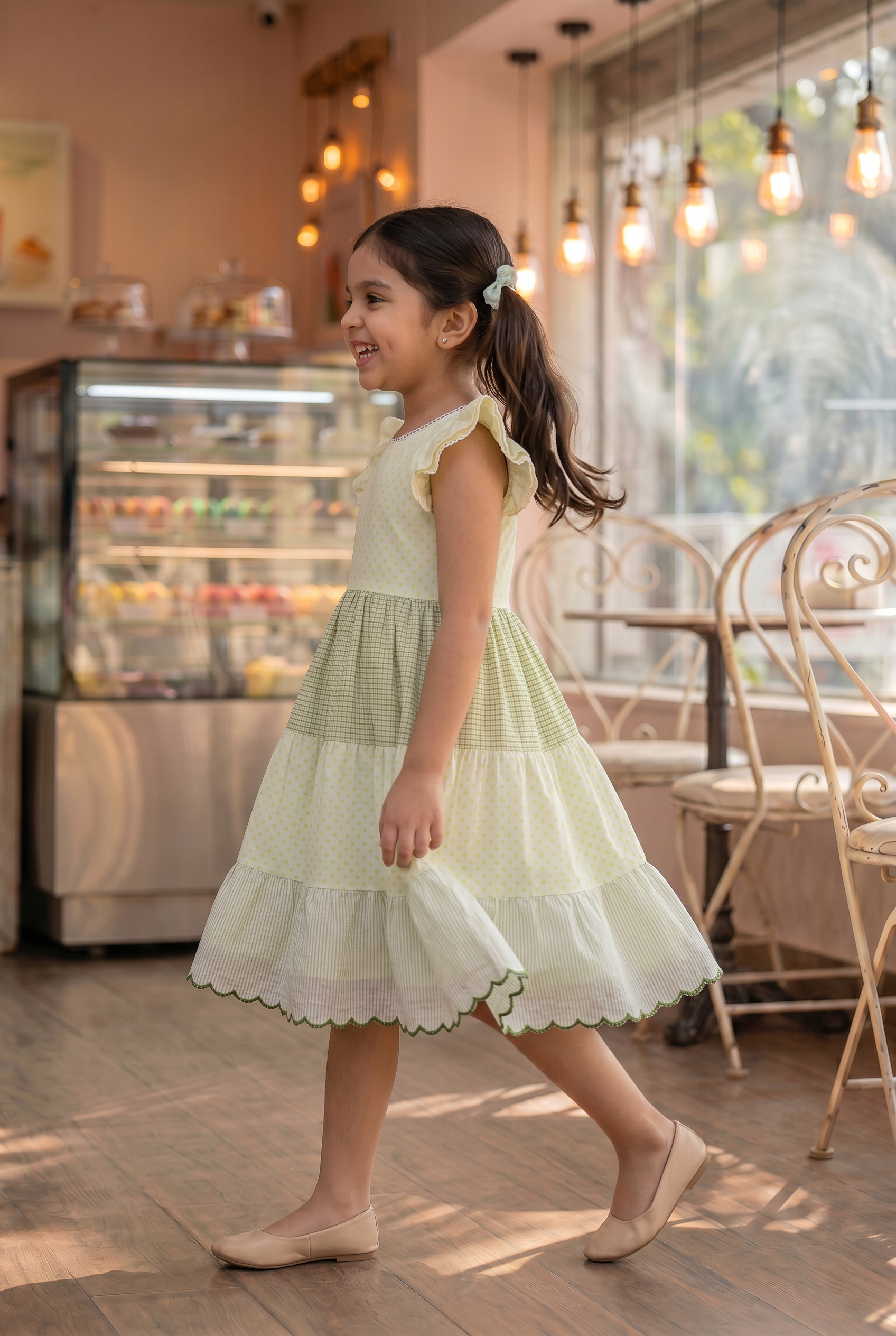 Green Tiered Dress