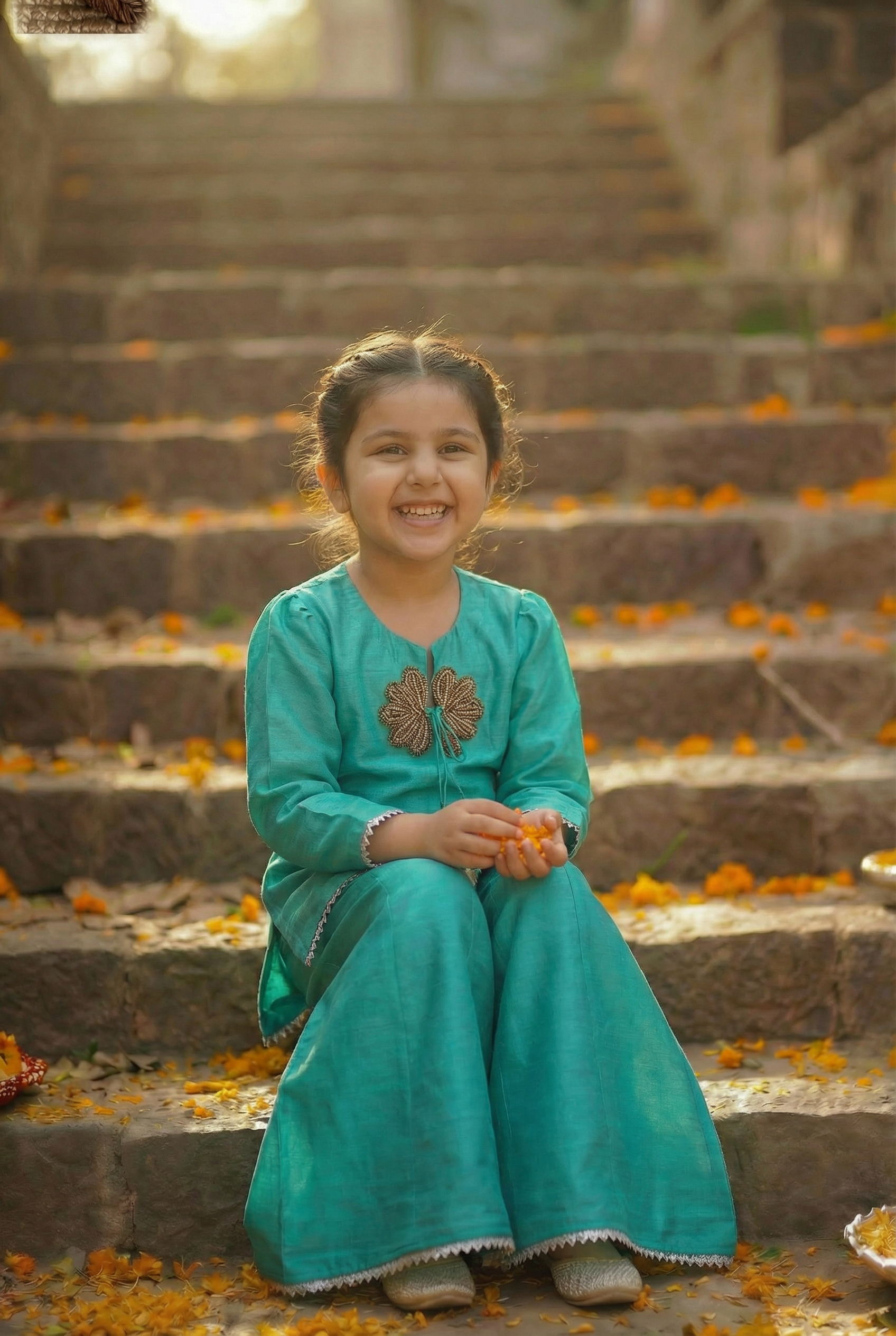 Sunehera Phool Sharara Set-Firoza