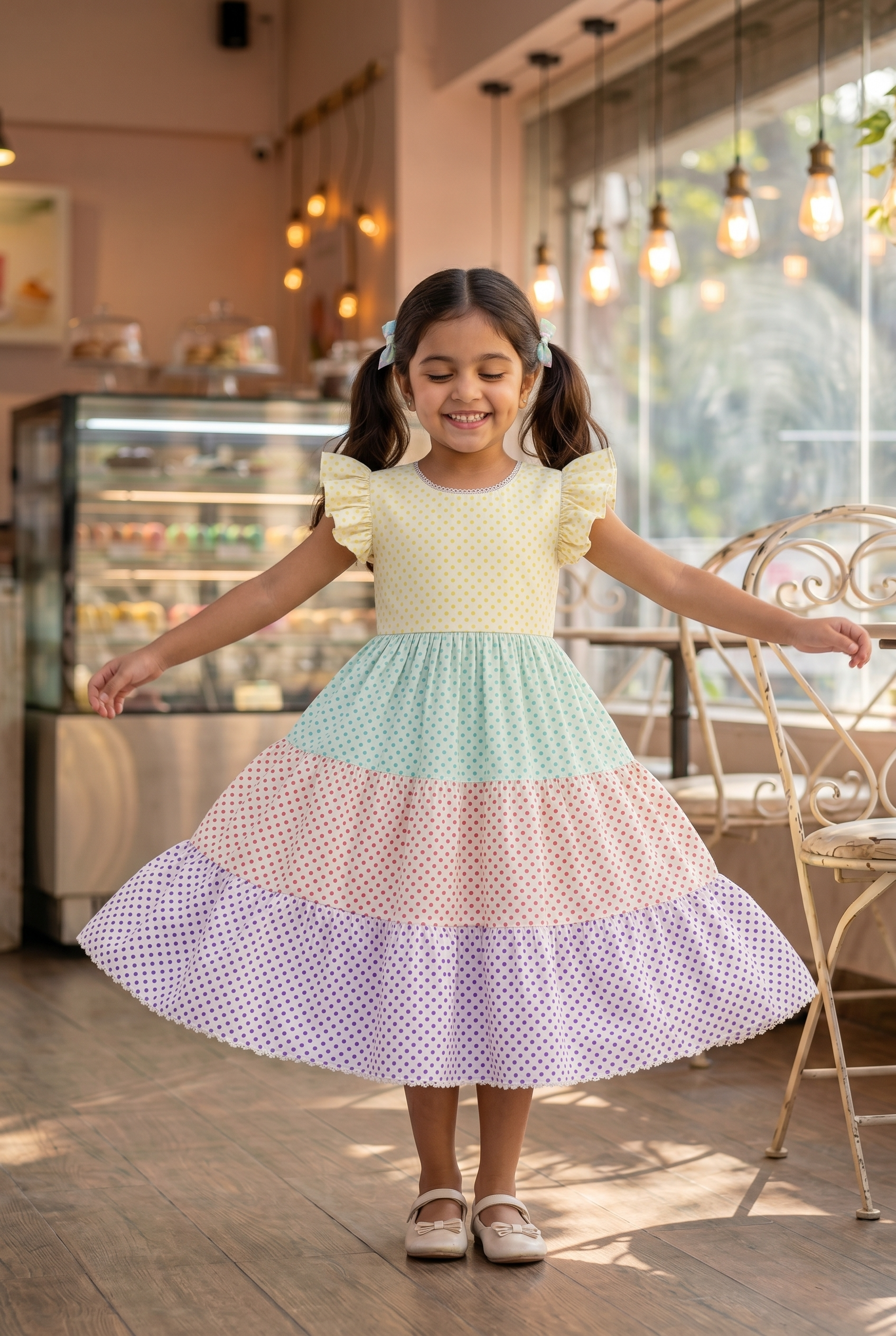 The Polka Multi Tiered Dress
