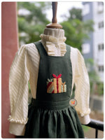 Load image into Gallery viewer, Gift Box Pinafore set- Olive
