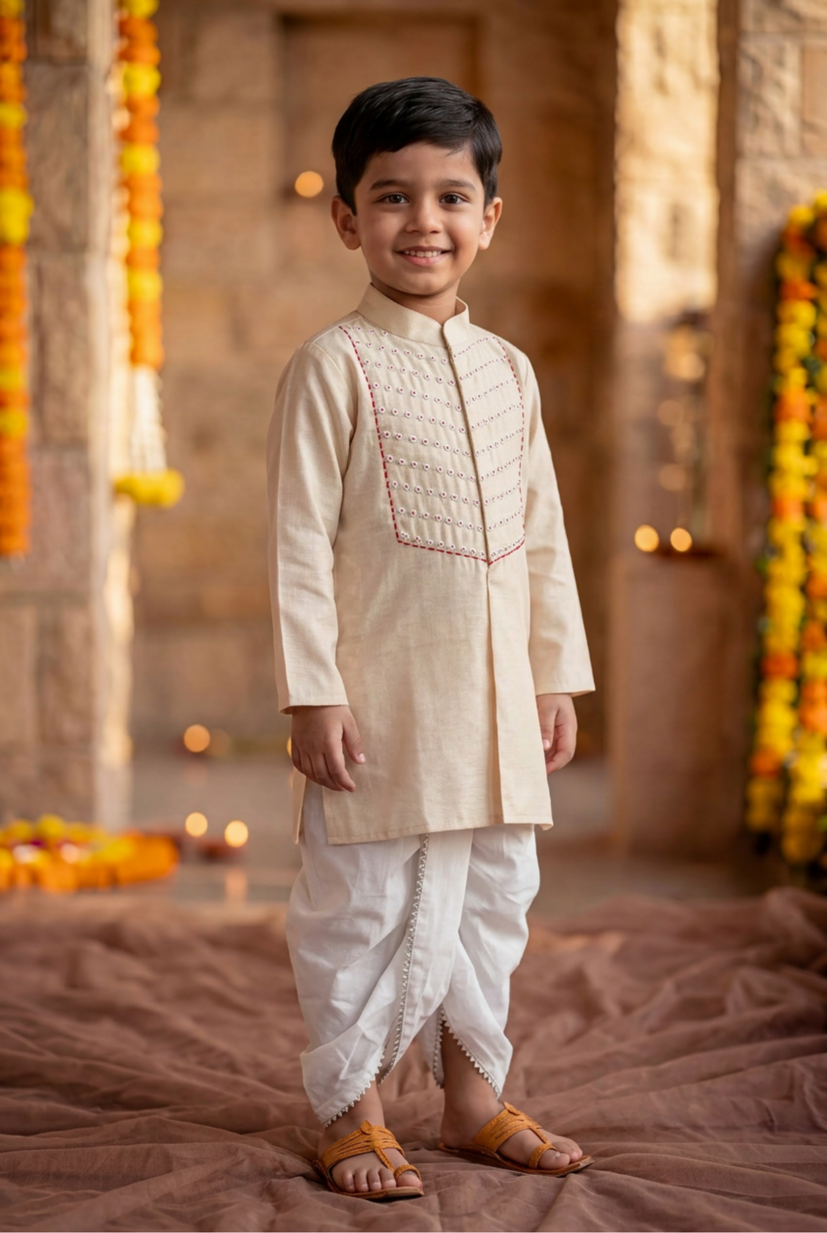 Moti wala Kurta set- Moti