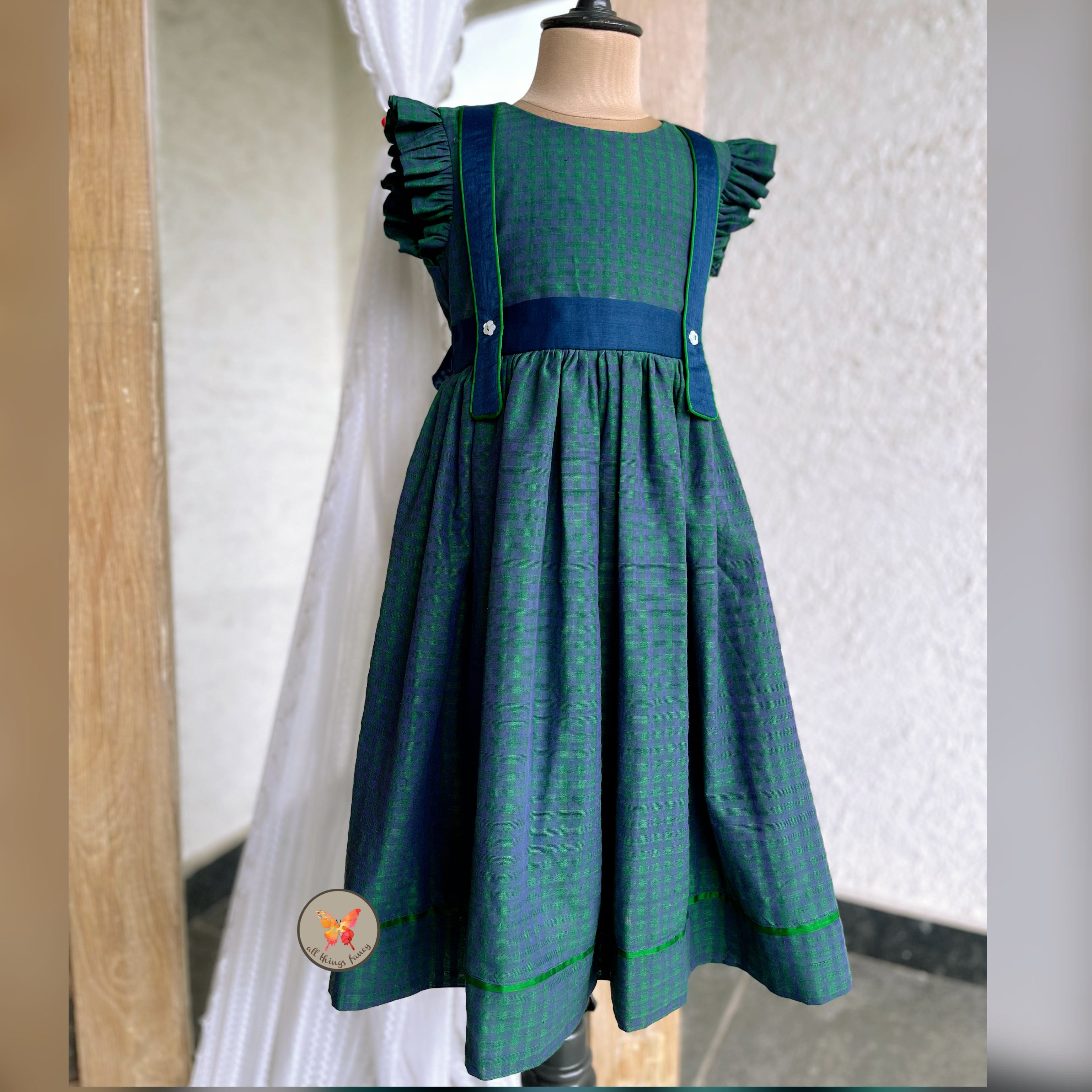Peacock Pinafore Dress