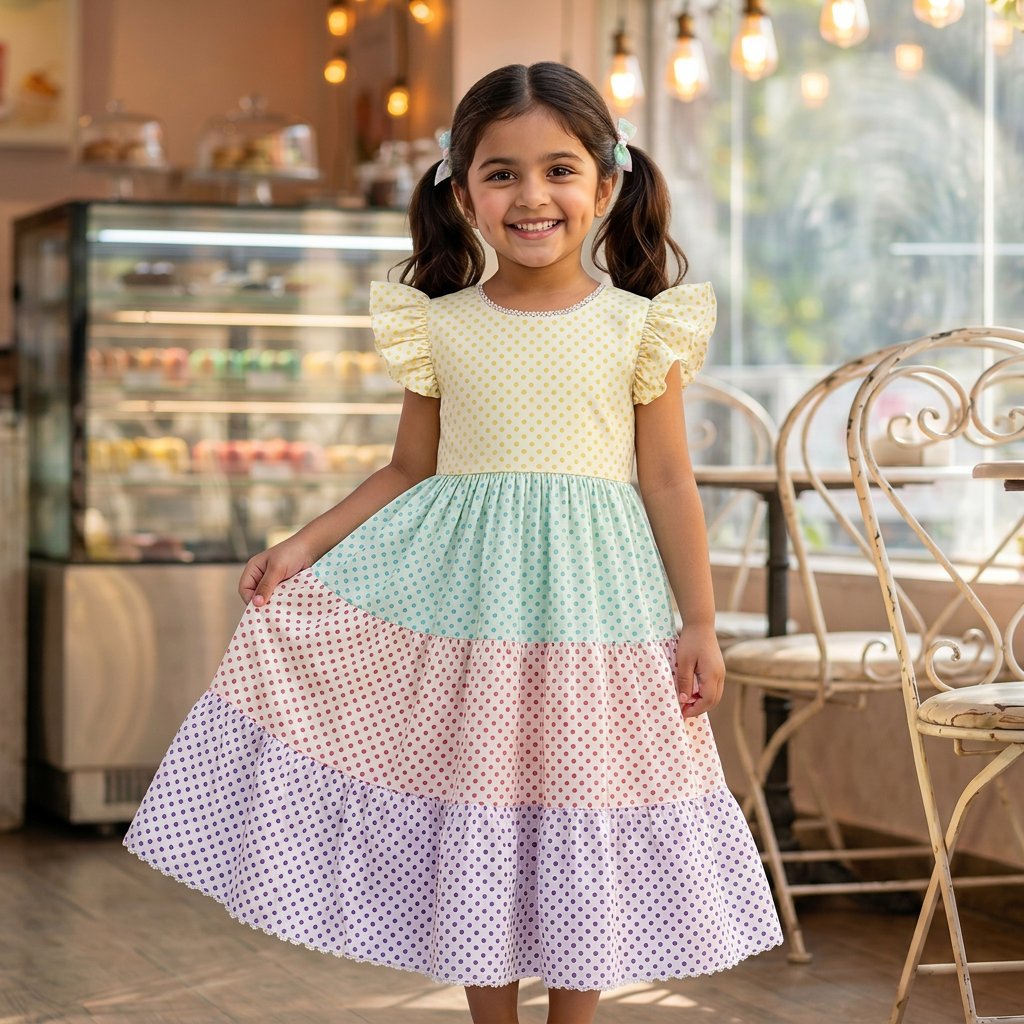 The Polka Multi Tiered Dress