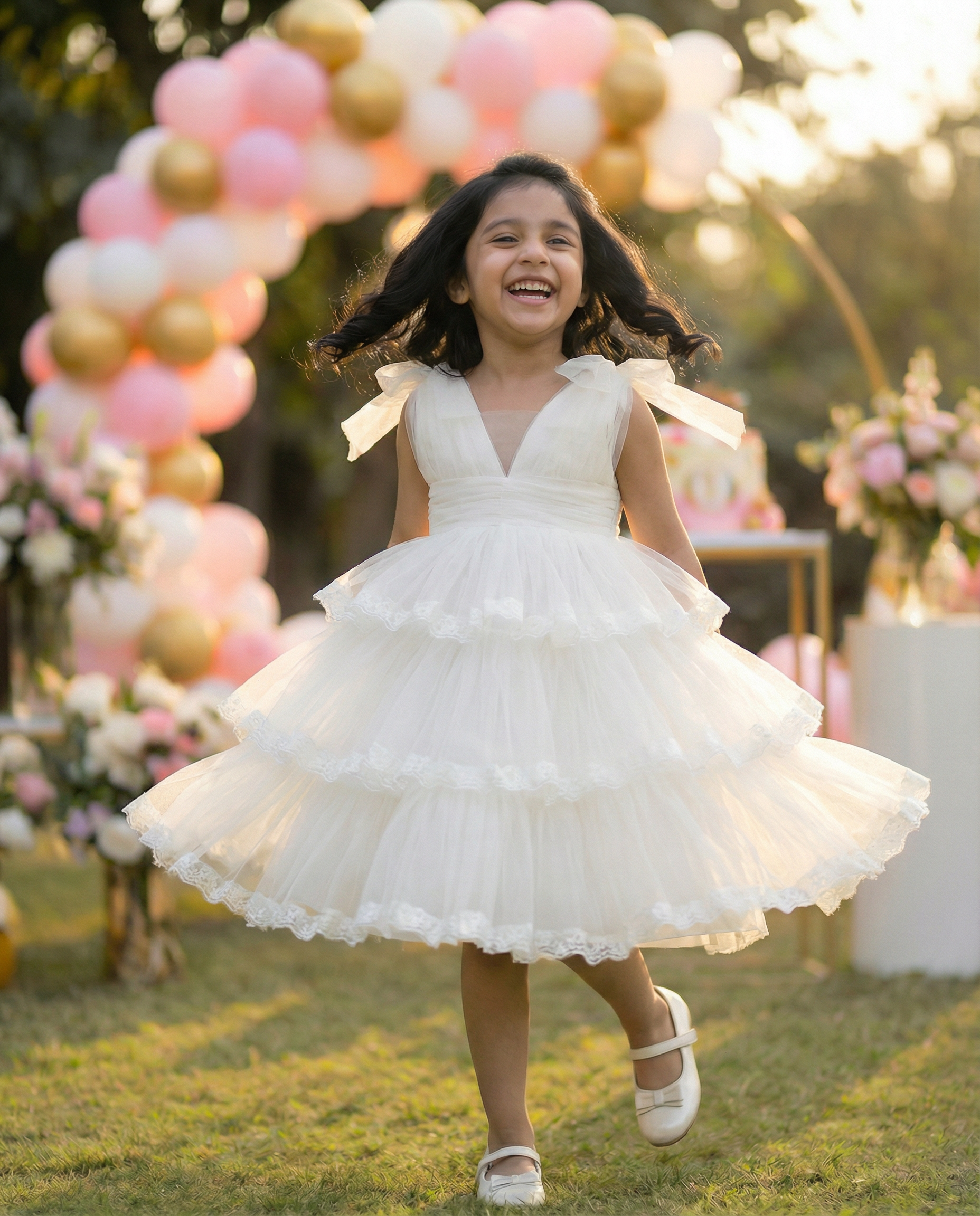 Cloud step dress