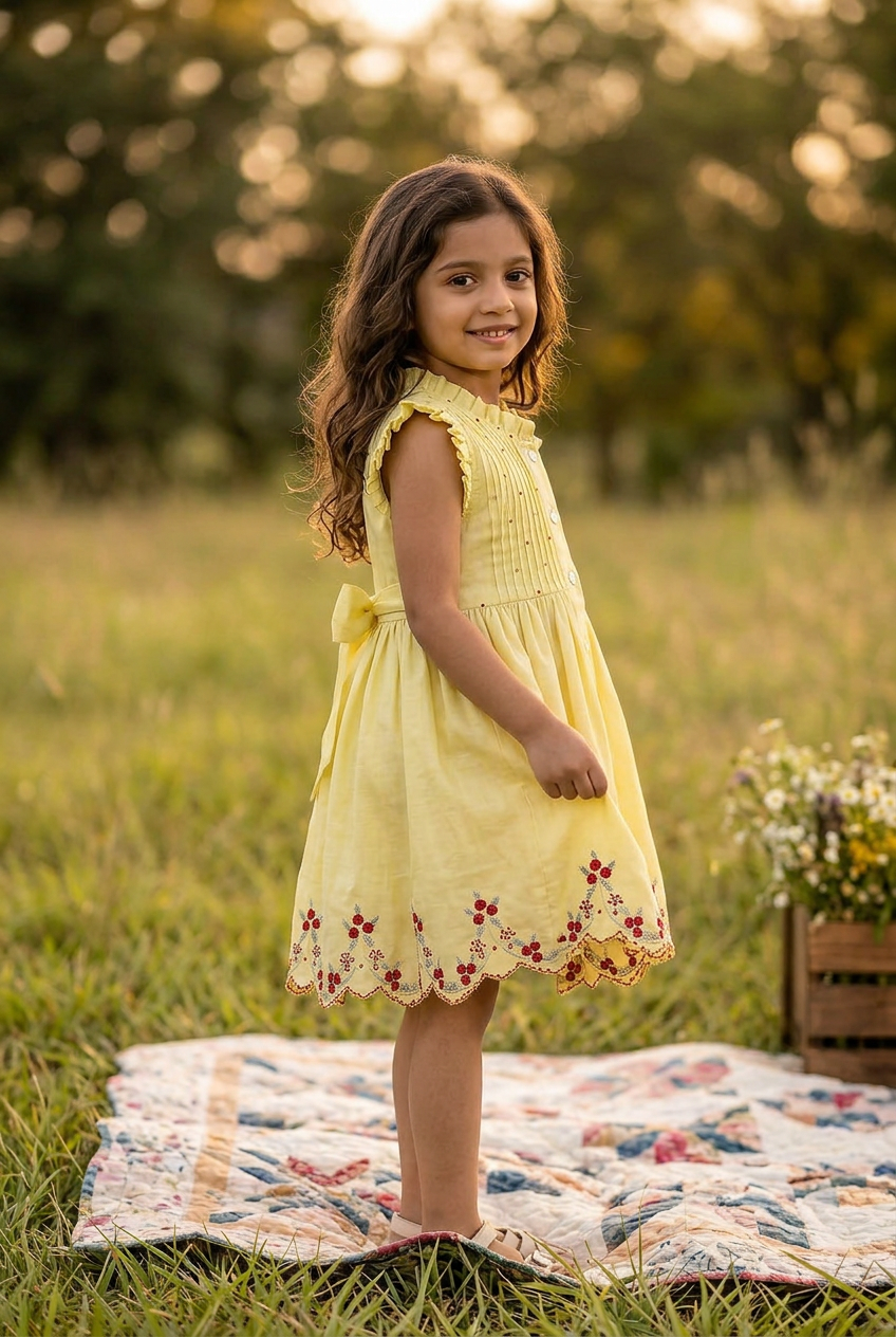 Urvi Dress Custard