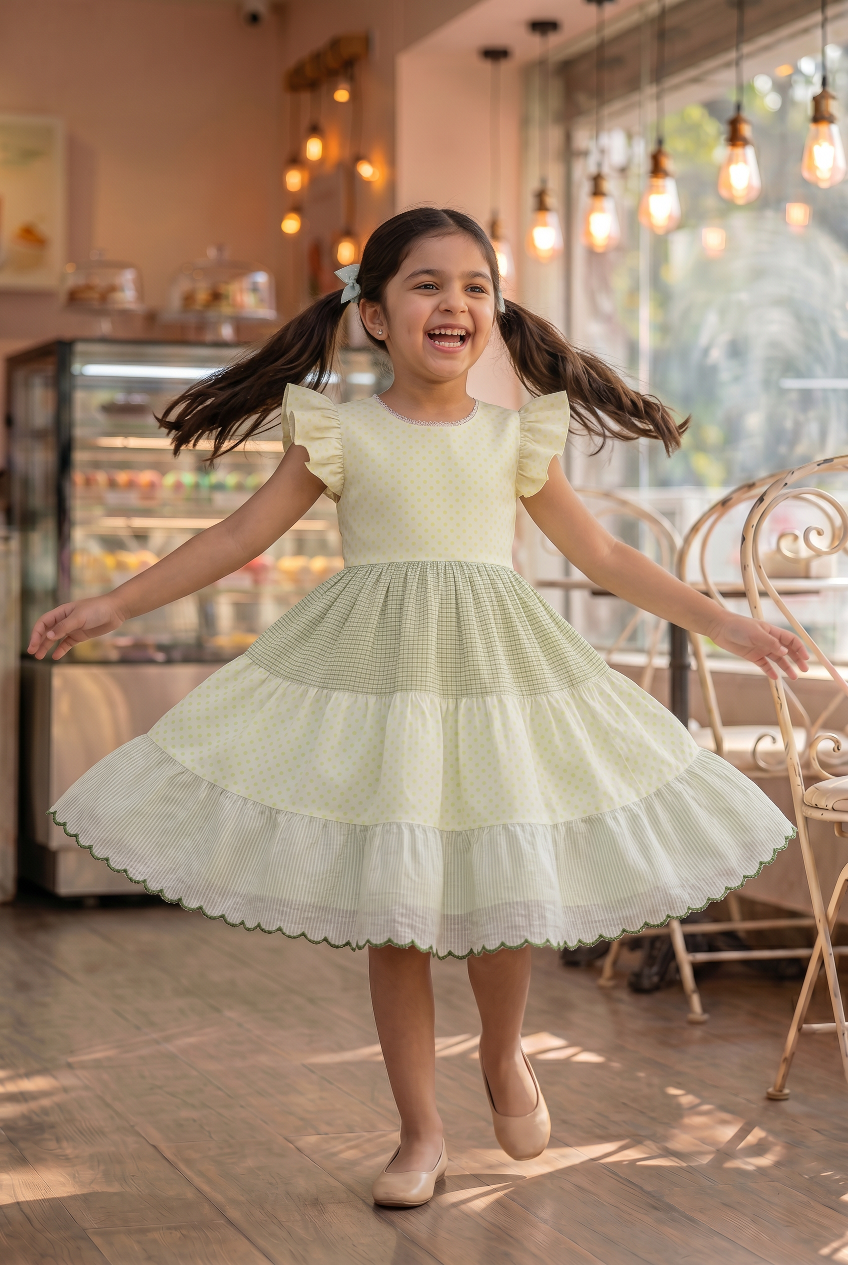 Green Tiered Dress