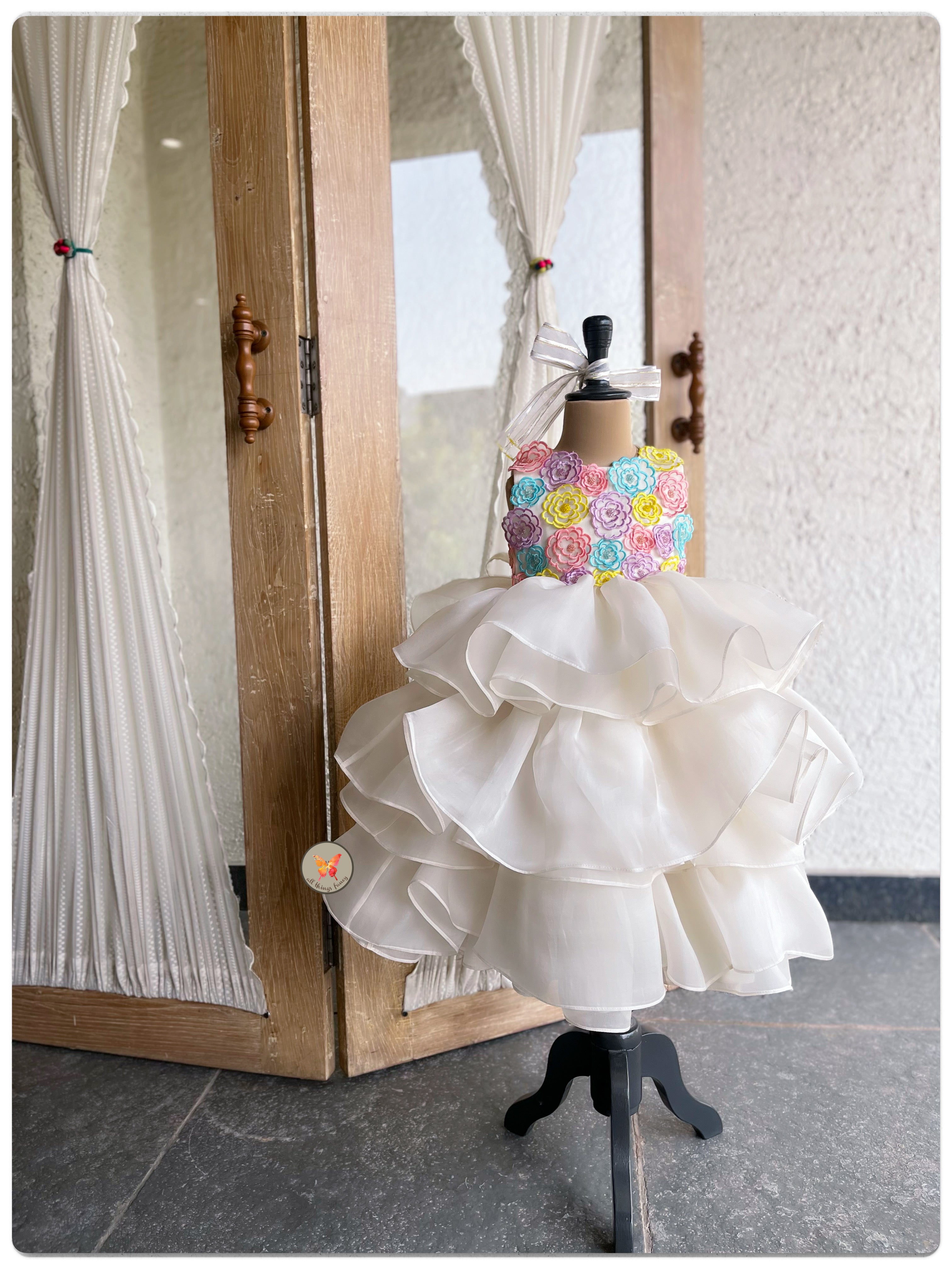 The 3D Flower Organza Dress