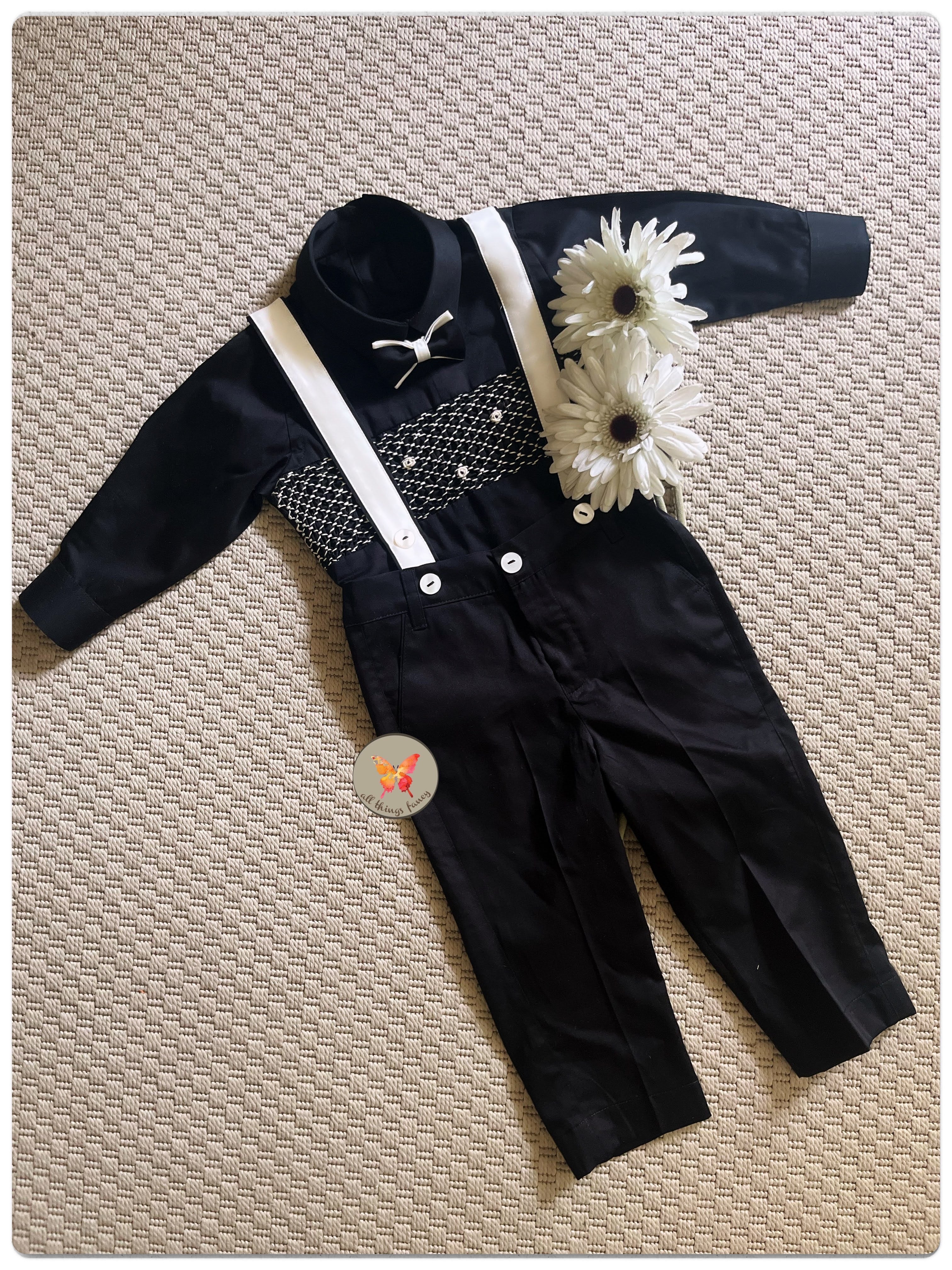 The Black Beauty Handsmocked Set