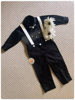 Load image into Gallery viewer, The Black Beauty Handsmocked Set
