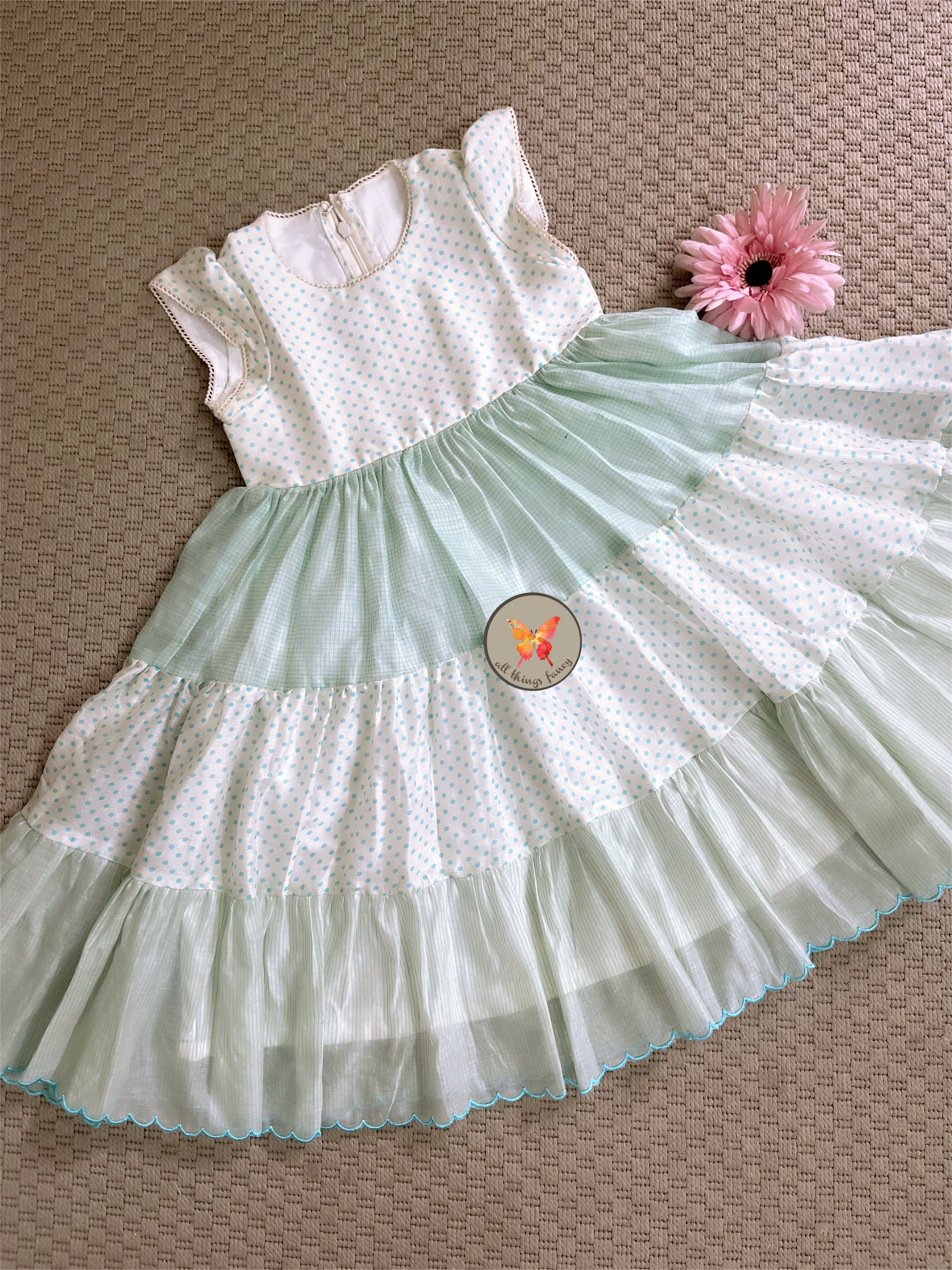 Sky Tiered Dress